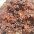 月兎☆'s cooksnap of when they made 濃厚ミートソースko Olina家の場合.