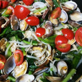 UDmama's cooksnap of when they made ほうれん草とあさりの中華風酒蒸し.