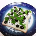 龍青空ママ's cooksnap of when they made 紫蘇香る❀　カッテージ×黒豆のトースト.