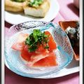 ＴＯＭＯＷＡＴ's cooksnap of when they made トマトゆず味噌和え.