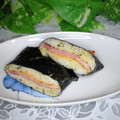 mielle's cooksnap of when they made ハワイ風！スパムとふりかけのおにぎらず.