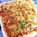 dekoponyan's cooksnap of when they made 計り要らずですぐできる！パンピザ生地♪.
