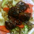 個覧夢's cooksnap of when they made 牛焼肉でトッピング！野菜炒め.