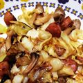 リラシャン's cooksnap of when they made ウインナーとキャベツの照り焼き炒め.