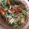 パフケーキ's cooksnap of when they made ☆炒めるだけ☆水菜の梅かつお炒め.