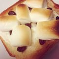 肉とか肉とか's cooksnap of when they made カッテージ・レーズン・マシュマロトースト.