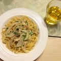 MAIMI3's cooksnap of when they made * 濃厚過ぎない塩辛クリームパスタ *.