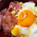もりよし☆'s cooksnap of when they made 和風でさっぱり〜ベーコンエッグキャベ丼♪.