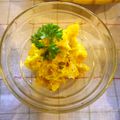 violets's cooksnap of when they made かぼちゃ♡クリームチーズサラダ.