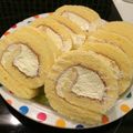 ナムケン's cooksnap of when they made ❤シフォンロールケーキ❤ほわんほわ～ん✿.