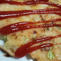 グフィ's cooksnap of when they made 不思議食感！うどんでお好み焼き風.