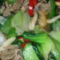 ワンコ＆ハニー's cooksnap of when they made 青梗菜と豚肉油揚あんかけ.
