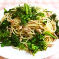 ＭＯＭＯちゃん's cooksnap of when they made 菜の花とシーチキンのパスタ.