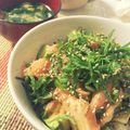 yuripon＊'s cooksnap of when they made マグロとアボガドの胡麻油入りだれの丼.