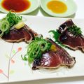 ジンベえちゃん's cooksnap of when they made かつお刺身３種盛り.