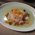 ☆Rokko☆'s cooksnap of when they made タラと青のりの蒸し物.