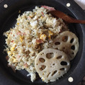 ちゅろすまかろん's cooksnap of when they made 簡単♪大葉の香り✿れんこんとじゃこの炒飯.