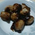 ぽんよ's cooksnap of when they made 芽キャベツの肉巻き、にんにく照り焼き.
