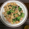 ☆ぎんママ☆'s cooksnap of when they made えびとブロッコリーとエリンギの炒め和え.