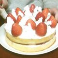 クックG68WV6☆'s cooksnap of when they made 贅沢‼イチゴのデコレーションケーキ.