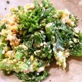 55lemonade's cooksnap of when they made 菜花のたまごサラダ.