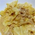 クックJXDG7K☆'s cooksnap of when they made キャベツと豚肉(牛肉)の味噌マヨごま和え.