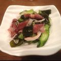 クッキングはまちゃん's cooksnap of when they made きゅうり.わかめ. ホタルイカの酢の物　.