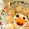 ▲▼ｍｉｋｉ's cooksnap of when they made ふりかけご飯で目玉焼き～このまま朝食！！.