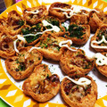 リラシャン's cooksnap of when they made たこ焼き?お好み焼き?風がんもどき.