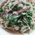 げんきっす2's cooksnap of when they made 麺つゆで簡単和風パスタ.