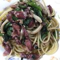Hiちー's cooksnap of when they made ＊ホタルイカとほうれん草のペペロンチーノ.