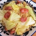 あかぼう。's cooksnap of when they made ウインナーとキャベツのペペロンチーノ★.