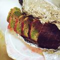メロンstz's cooksnap of when they made チョコ抹茶マーブルパウンドケーキ.