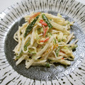 ハナレ's cooksnap of when they made 大根と焼き海苔のスイートチリマヨ和え.