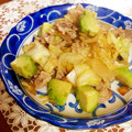 もぐもぐななこ's cooksnap of when they made アボカドと豚肉のソテー♪柚子胡椒風味.