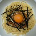 nekko51's cooksnap of when they made 超簡単！柚子胡椒&ごま油香る♪納豆パスタ.