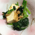 まゆたまごママ's cooksnap of when they made 厚揚げとほうれん草のなめたけ和え.