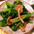 kally105's cooksnap of when they made 菜の花となめこのおひたし.