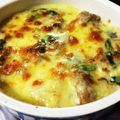 ぽぽうな's cooksnap of when they made 鶏肉とおネギのグラタン.