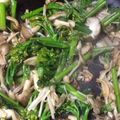 shahr's cooksnap of when they made 菜の花ときのこのにんにくバルサミコ炒め.