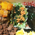 larvitar's cooksnap of when they made お弁当に！ほうれん草シャケフレの中華和え.