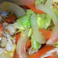 ひなり24's cooksnap of when they made 早くてさくっと野菜と豚肉の温か皿うどん.