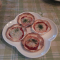 オレンジリング's cooksnap of when they made 餃子の皮で簡単ピザ♪.