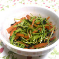 しばっち。's cooksnap of when they made 豆苗とにんじんの塩昆布炒め.