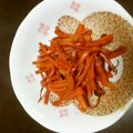 クックEAD70E☆'s cooksnap of when they made めんつゆでニンジンだけのきんぴら.