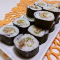 赤い電話's cooksnap of when they made ～韓国のり巻き～プルコギのキムパ.