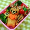 おしりふりふり's cooksnap of when they made キャラ弁＊いなりリス&しめじどんぐり＊.