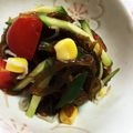 うめもどき's cooksnap of when they made もずくで彩りサラダ風.