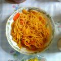みるくたぬき's cooksnap of when they made 試してほしい！私の定番ナポリタン♪.
