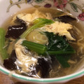 rosakei's cooksnap of when they made ほうれん草と卵のとろとろ中華スープ.